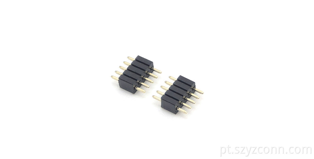 1.27mm pin header black